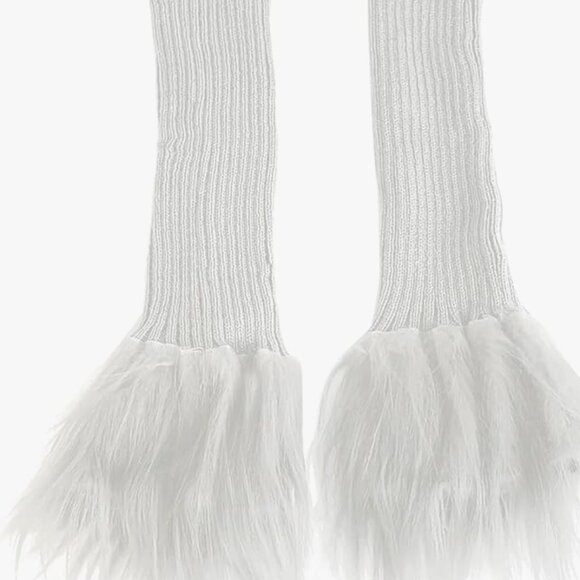 Women Leg Warmer Girls Faux Fur - Picture 4 of 4